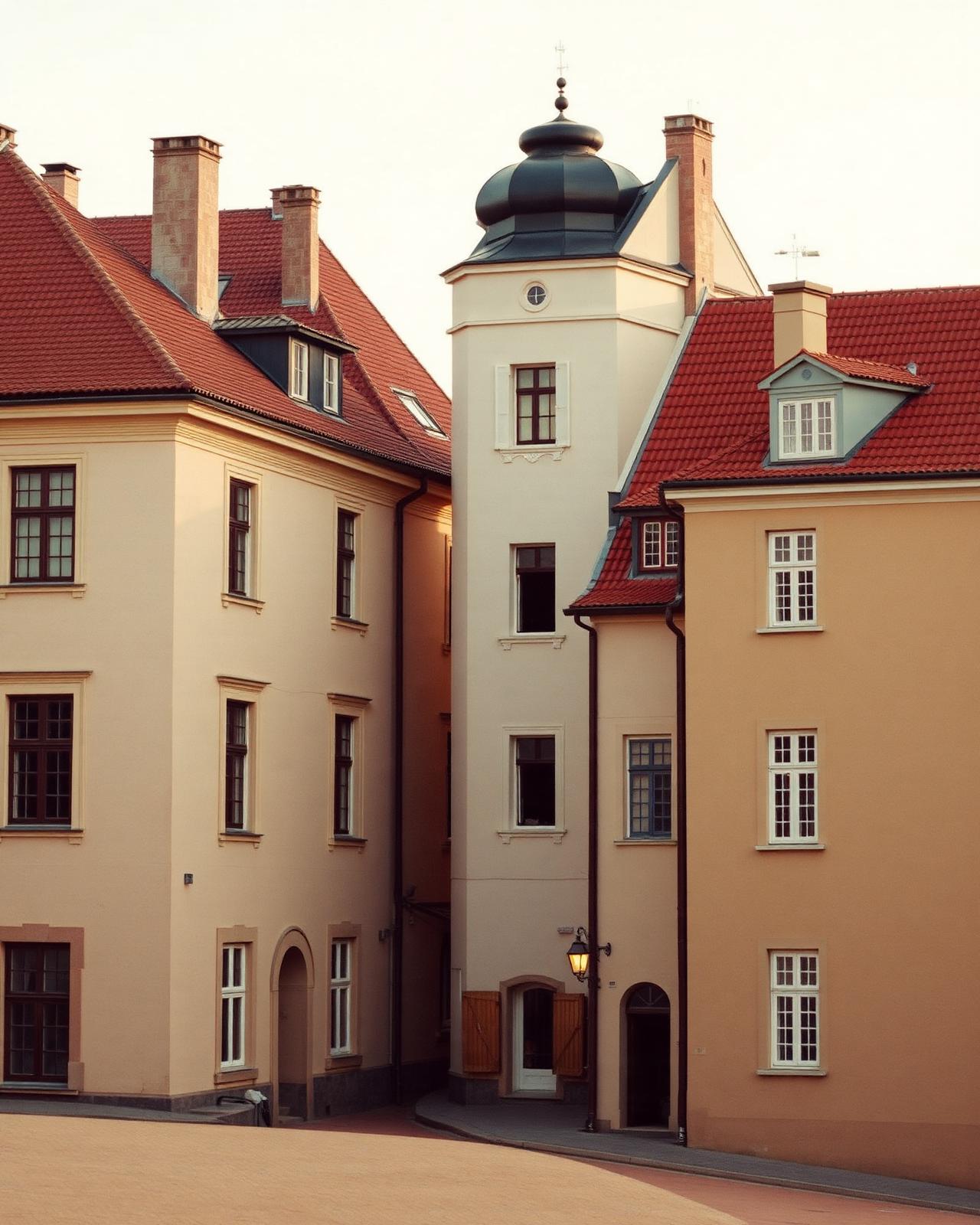 Tallinn old town at soft dusk